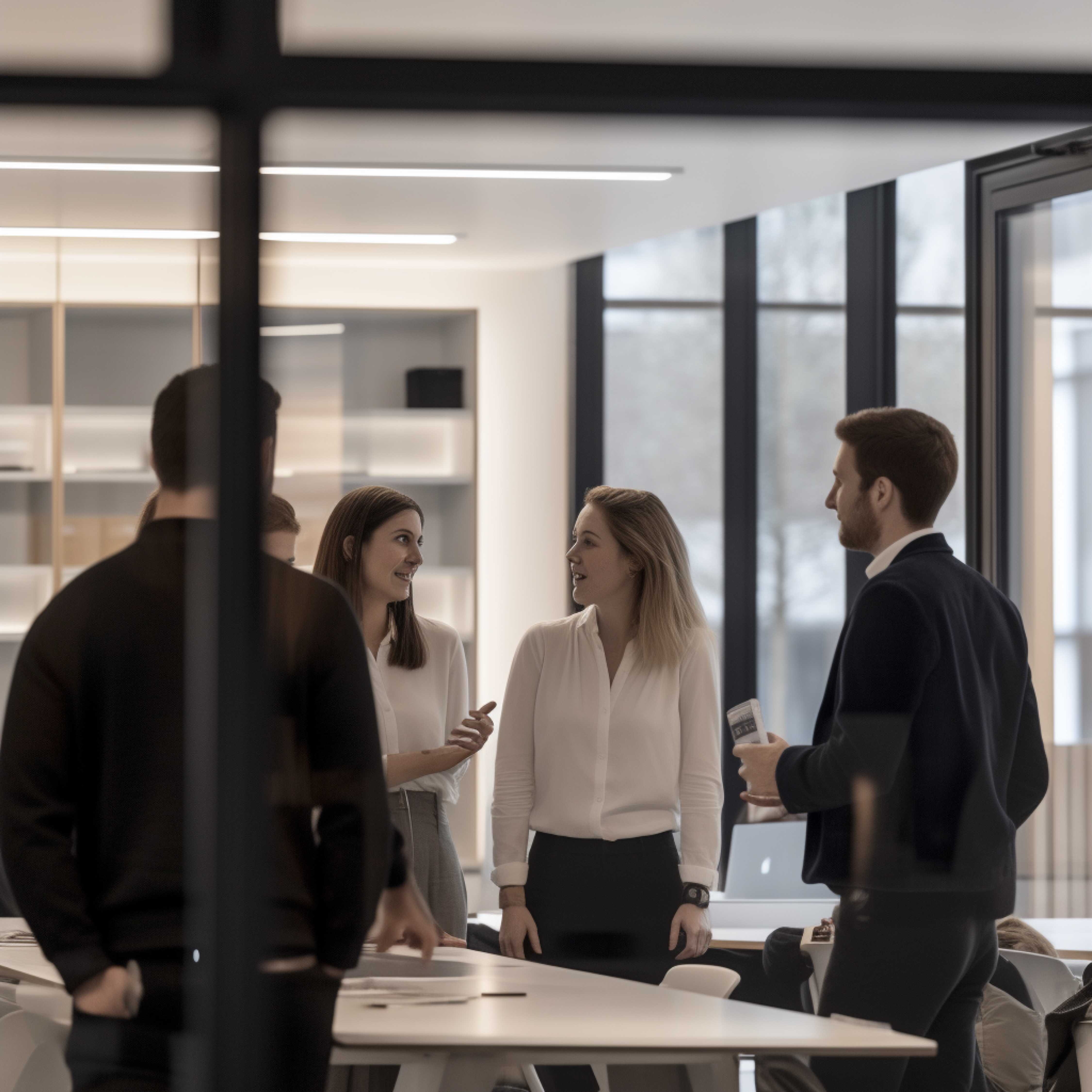 Professional client presentation setup showing 3D element integration